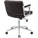 Office Chairs Portray Mid Back Upholstered Vinyl Office Chair -Free Shipping at Bohemian Home Decor