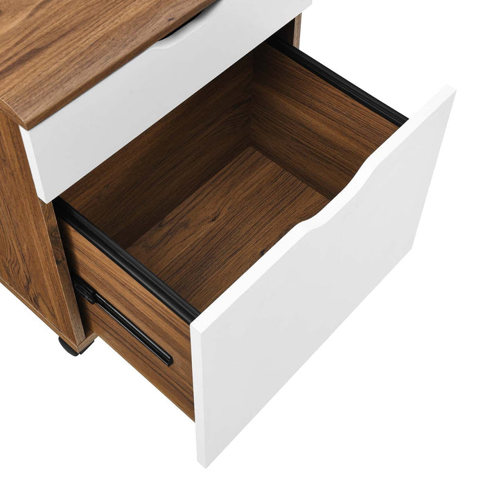 Envision Wood Desk and File Cabinet Set | Bohemian Home Decor