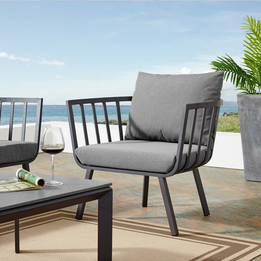 Riverside Outdoor Patio Aluminum Armchair | Bohemian Home Decor