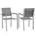 Shore Dining Chair Outdoor Patio Aluminum Set of 2 | Bohemian Home Decor