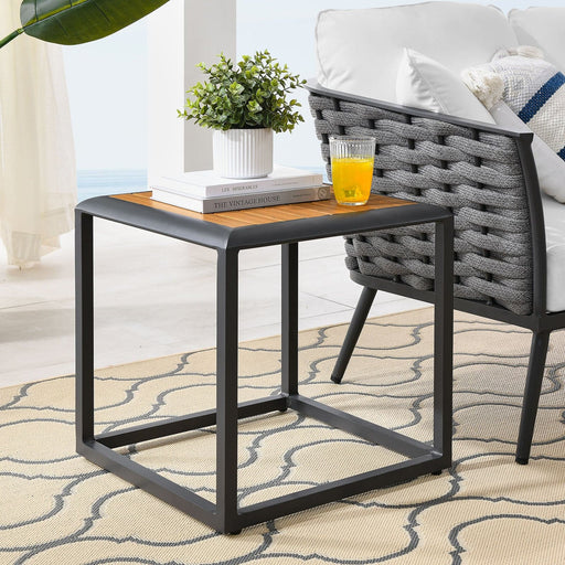 Stance Outdoor Patio Aluminum Side Table | Bohemian Home Decor