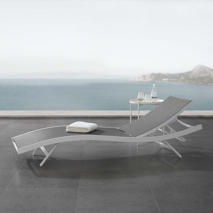 Glimpse Outdoor Patio Mesh Chaise Lounge Chair | Bohemian Home Decor