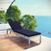 Shore Outdoor Patio Aluminum Chaise with Cushions | Bohemian Home Decor