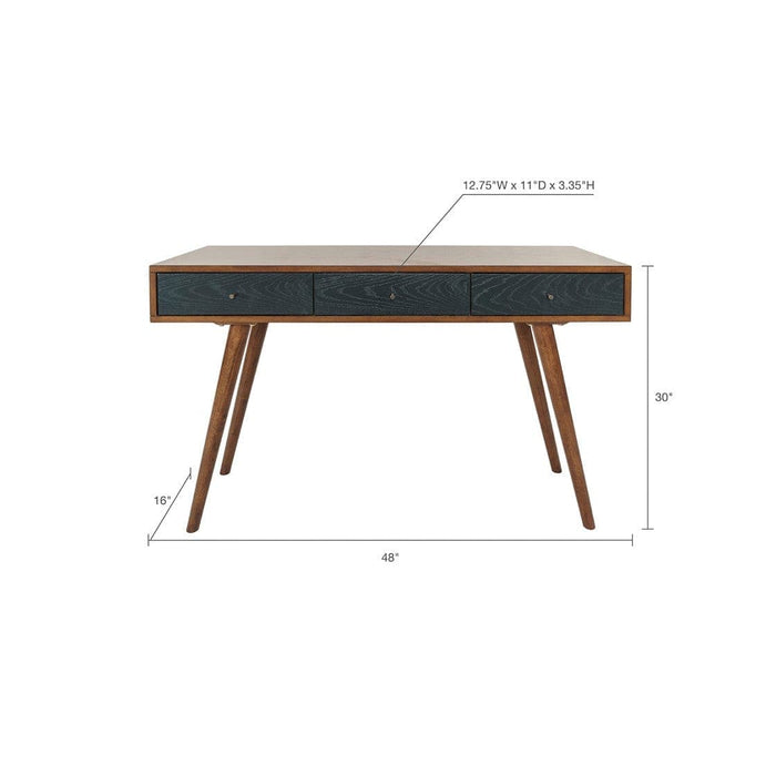 Rigby 3 Drawer Writing Desk | Bohemian Home Decor