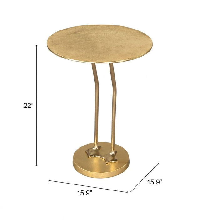 Side Table Grisham Side Table Gold Gold -Free Shipping by Bohemian Home Decor