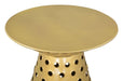 Proton Side Table Gold | Bohemian Home Decor