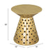 Proton Side Table Gold | Bohemian Home Decor