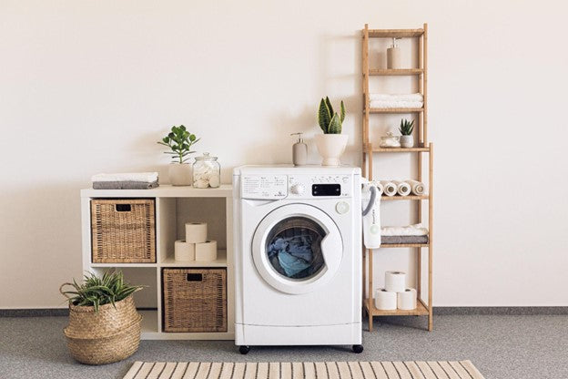 On Sale White Slatted Cabinet with Shelf Bohemian Home Decor