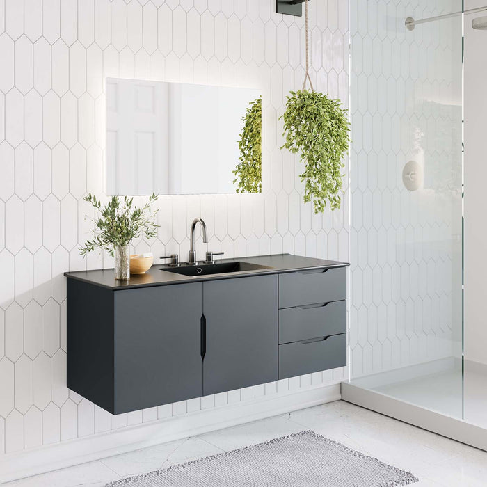 Vitality 48" Bathroom Vanity Cabinet (Sink Basin Not Included)