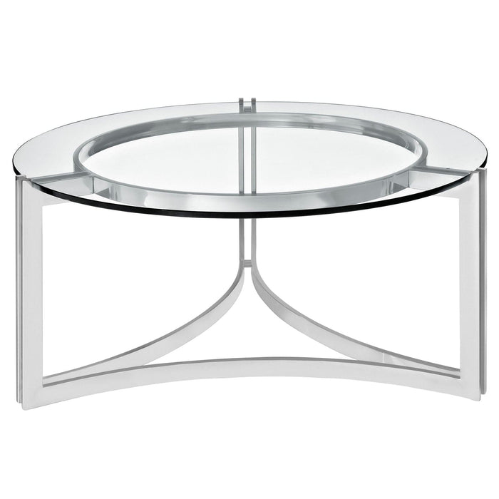 Signet Stainless Steel Coffee Table | Bohemian Home Decor