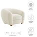 fabric upholstered swivel armchair - 10