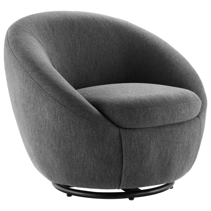 Buttercup Upholstered Fabric Swivel Chair | Bohemian Home Decor