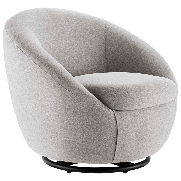 Buttercup Upholstered Fabric Swivel Chair | Bohemian Home Decor