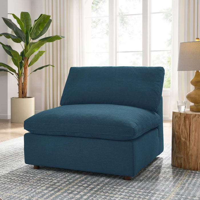 Commix Down Filled Overstuffed Armless Chair II | Bohemian Home Decor