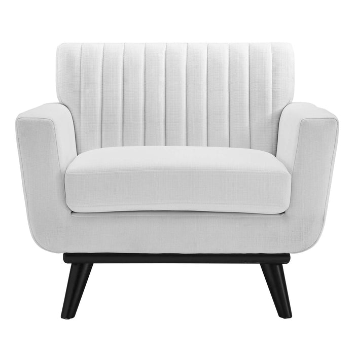 Engage Channel Tufted Fabric Armchair | Bohemian Home Decor