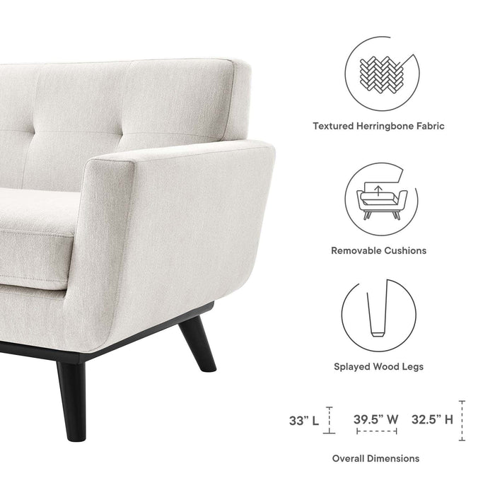 Engage Herringbone Fabric Armchair | Bohemian Home Decor
