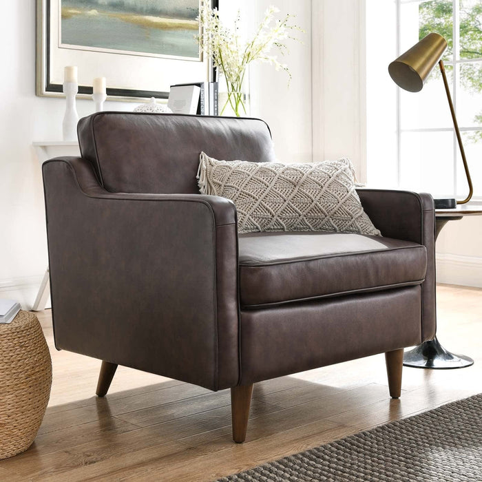 Impart Genuine Leather Armchair | Bohemian Home Decor