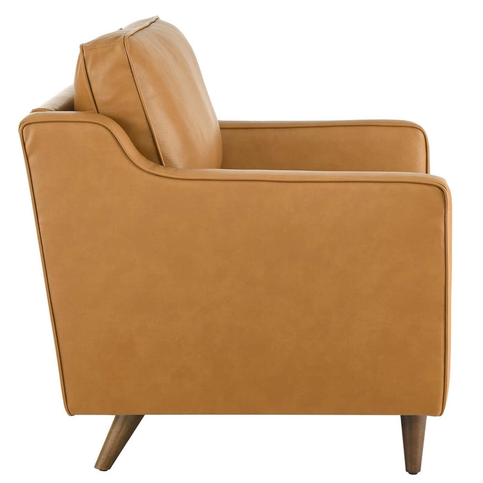 Armchair Impart Genuine Leather Armchair -Free Shipping at Bohemian Home Decor