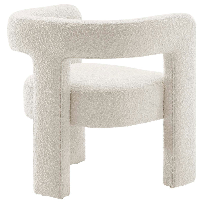 Kayla Boucle Upholstered Armchair | Bohemian Home Decor