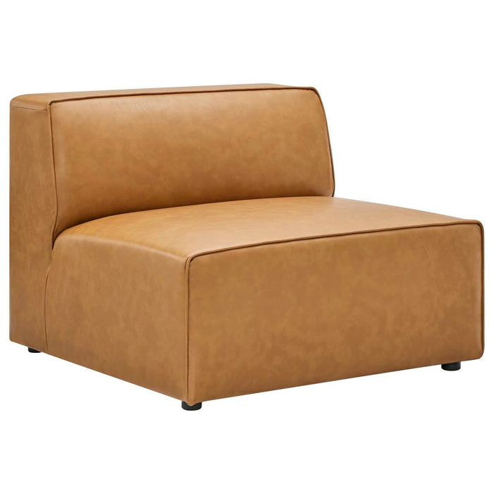 Mingle Vegan Leather Armless Chair | Bohemian Home Decor