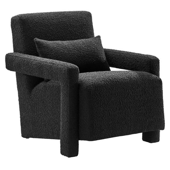 Mirage Boucle Upholstered Armchair | Bohemian Home Decor