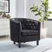 Armchair Prospect Upholstered Vinyl Armchair -Free Shipping at Bohemian Home Decor