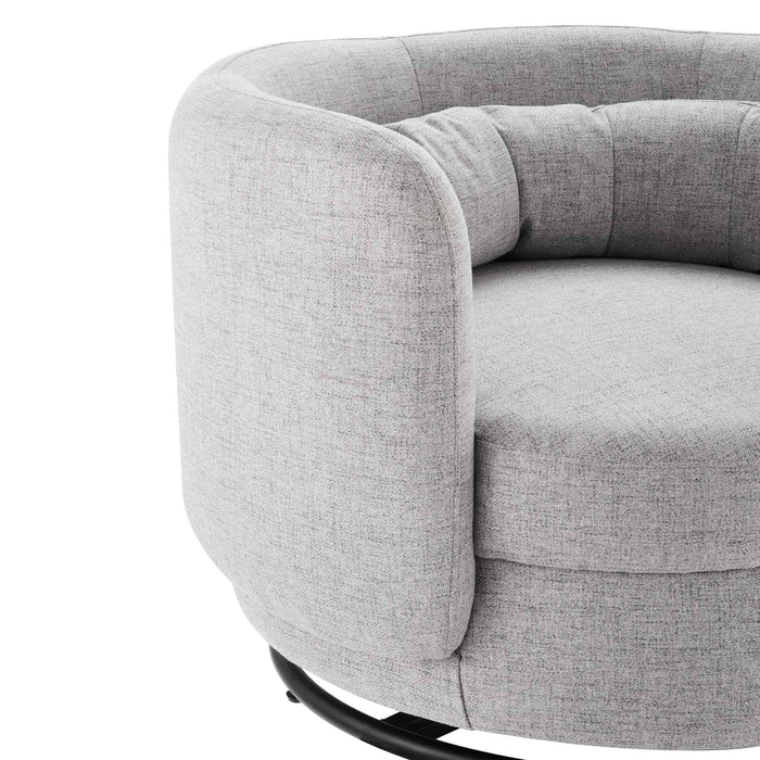 Relish Upholstered Fabric Swivel Chair | Bohemian Home Decor
