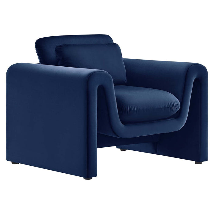 Waverly Performance Velvet Armchair | Bohemian Home Decor