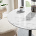 Lippa 28" Round Artificial Marble Bar Table II | Bohemian Home Decor