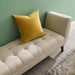 Haven Tufted Button Upholstered Fabric Accent Bench | Bohemian Home Decor