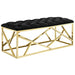 Benches Intersperse Bench II Gold Black -Free Shipping at Bohemian Home Decor