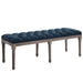 Province French Vintage Upholstered Fabric Bench | Bohemian Home Decor