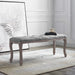 Benches Regal Vintage French Upholstered Fabric Bench -Free Shipping by Bohemian Home Decor