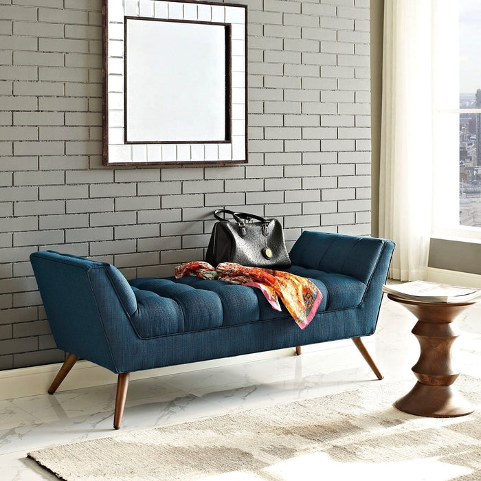 Response Medium Upholstered Fabric Bench | Bohemian Home Decor