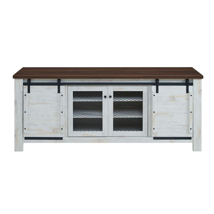 Cabinet Bennington 71" Rustic Sliding Door TV Stand -Free Shipping by Bohemian Home Decor