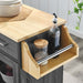 Culinary Kitchen Cart With Spice Rack | Bohemian Home Decor