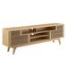Cabinet Render 71" Media Console TV Stand Oak -Free Shipping at Bohemian Home Decor