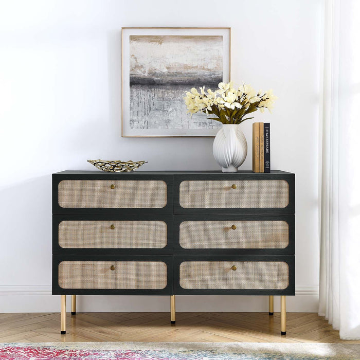 Chaucer 6-Drawer Compact Dresser | Bohemian Home Decor