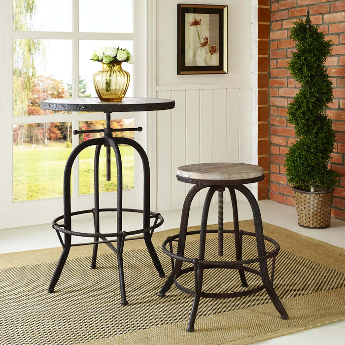 Collect Wood Top Bar Stool | Bohemian Home Decor