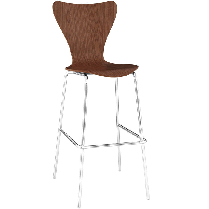 Chairs, Bar Stools, Stools Ernie Wood Bar Stool Walnut -Free Shipping at Bohemian Home Decor