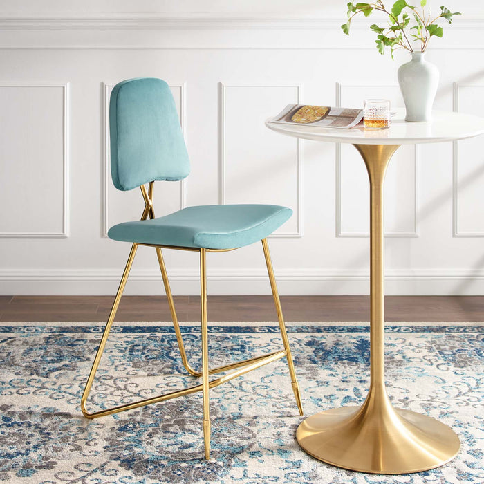 Ponder Performance Velvet Bar Stool | Bohemian Home Decor