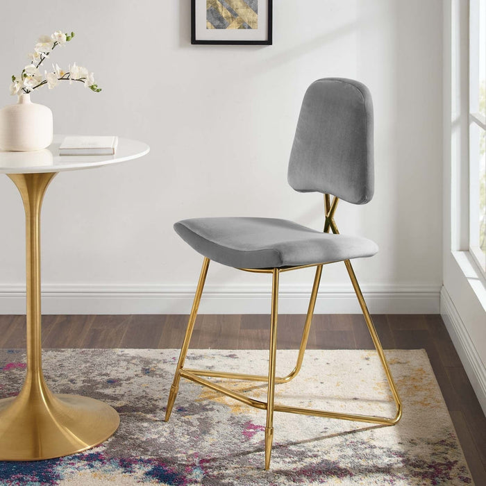 Ponder Performance Velvet Counter Stool | Bohemian Home Decor