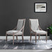 Maison French Vintage Tufted Fabric Dining Armchairs Set of 2 | Bohemian Home Decor