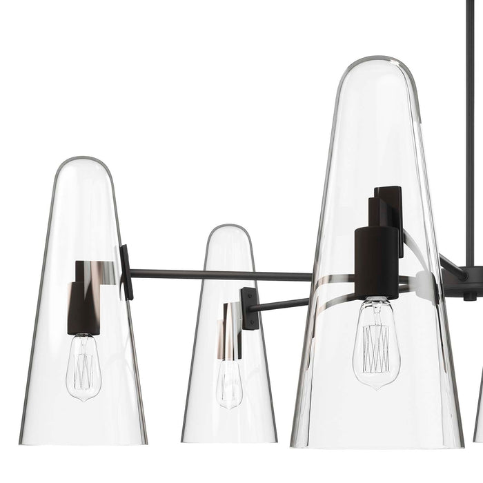Chandelier Beacon 6-Light Chandelier Clear Black -Free Shipping at Bohemian Home Decor