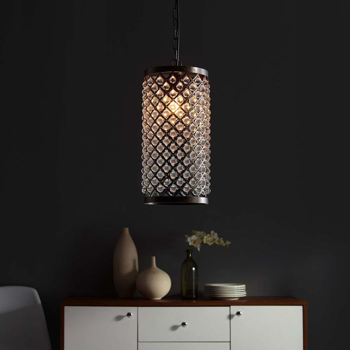 Chandelier Reflect Glass and Metal Pendant Chandelier -Free Shipping at Bohemian Home Decor