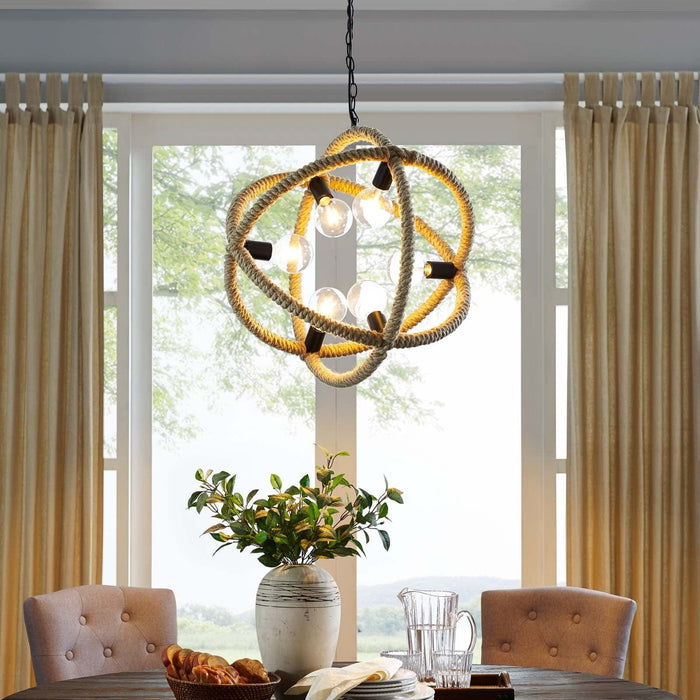 Transpose Rope Pendant Chandelier | Bohemian Home Decor