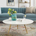 Lippa 40" Round Wood Top Coffee Table with Tripod Base II | Bohemian Home Decor