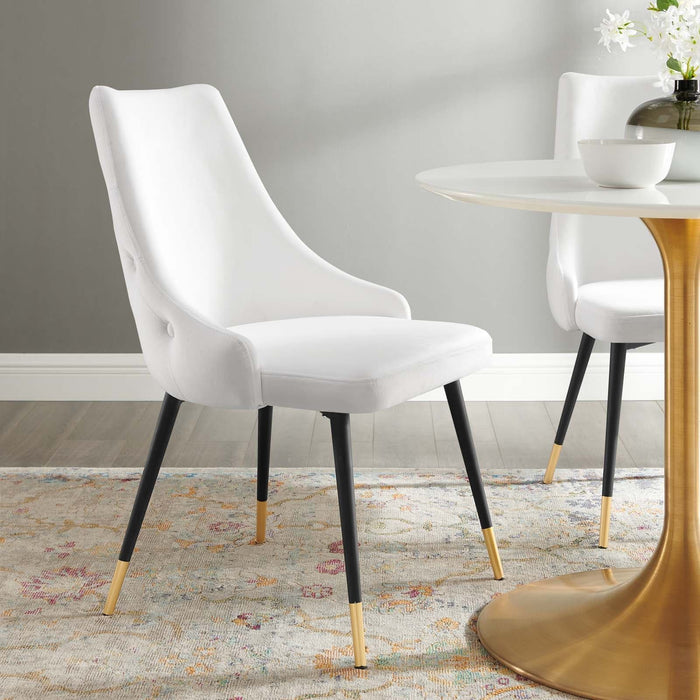 Dining Chair Adorn Tufted Performance Velvet Dining Side Chair -Free Shipping at Bohemian Home Decor