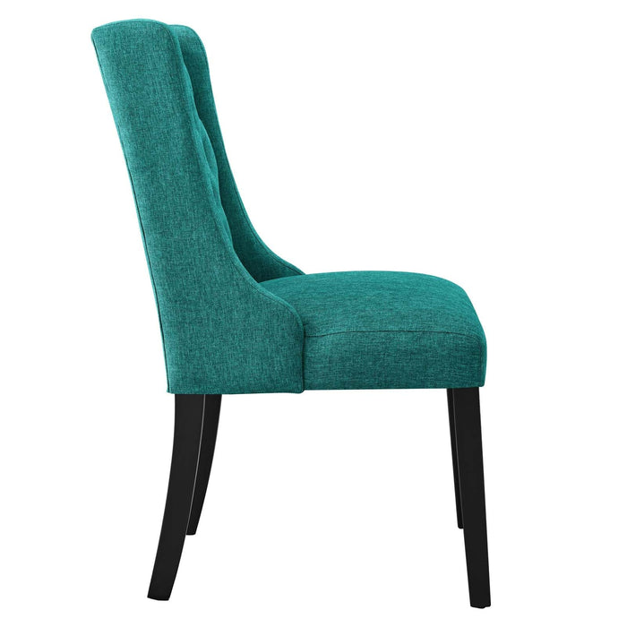 Baronet Button Tufted Fabric Dining Chair | Bohemian Home Decor
