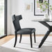 Dining Chair Curve Vegan Leather Dining Chair -Free Shipping at Bohemian Home Decor